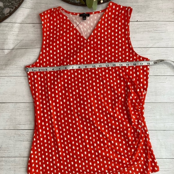 Talbots Faux Wrap Sleeveless Top - Picture 5 of 10